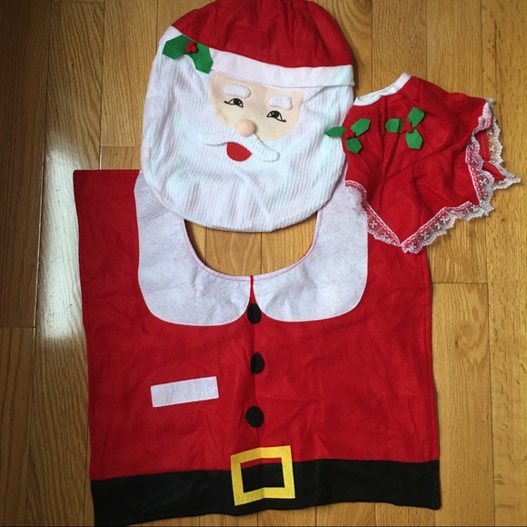 NWT Bathroom Christmas Mat Cover/Decorations - Picture 4 of 4